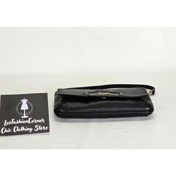 Coach Women's Black Leather Ashley Evening Credit Card Wallet Wristlet M 2070 - Picture 6 of 15